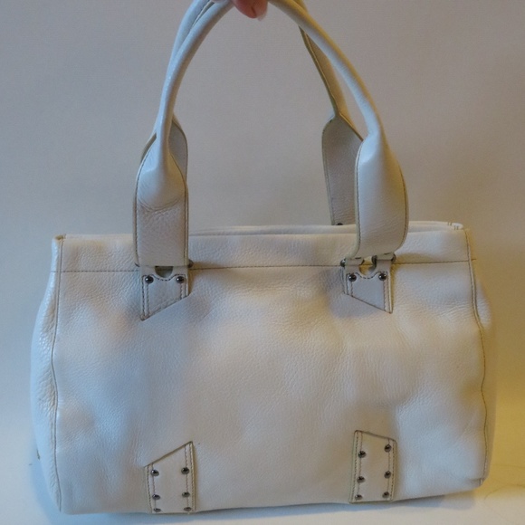 Cole Haan Handbags - NWD COLE HAAN WHITE PEBBLED LEATHER HANDBAG *